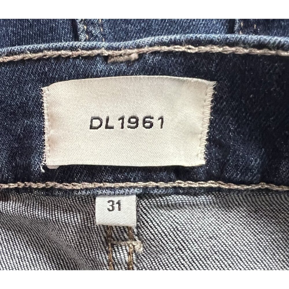 DL1961 Women Jeans Size 31 Blue HEPBURN WIDE LEG HEPBURN JAMBE High Rise Stretch - Picture 5 of 16
